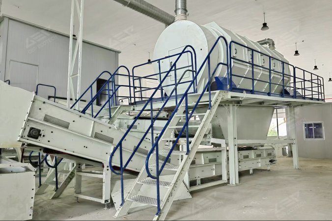Layar Trommel untuk Proyek Daur Ulang Limbah Industri di Zhejiang, Cina