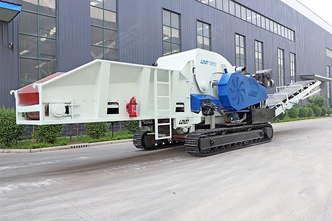 Pabrik Pemotong Bergerak Tipe Crawler