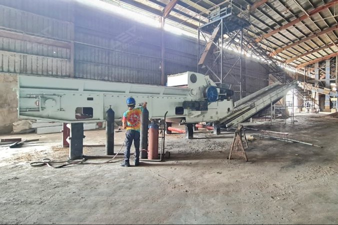 Drum Chipper untuk Proyek Daur Ulang Kelapa di Filipina