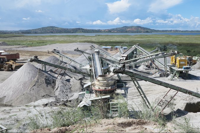 Proyek Kerikil dan Pasir Halus 100 TPH di Indonesia