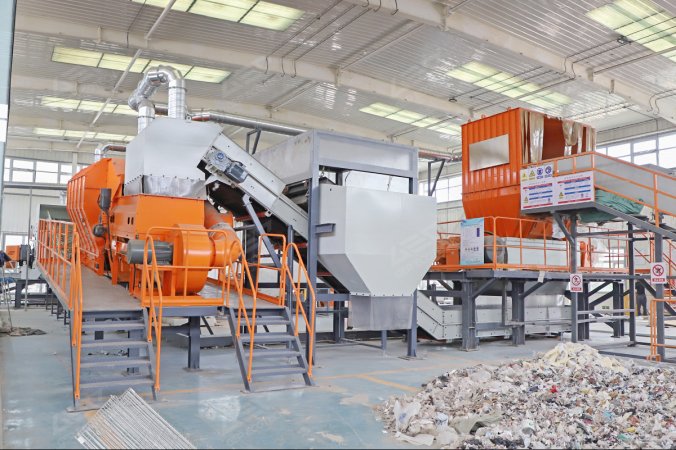 Wind Sifter untuk Proyek Pembuangan Limbah Tekstil di Henan, Cina