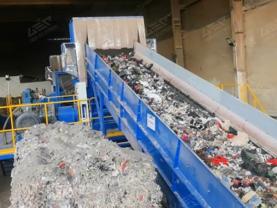 Pabrik Pengolahan RDF / SRF Pencacahan Poros Ganda Tiga Tahap