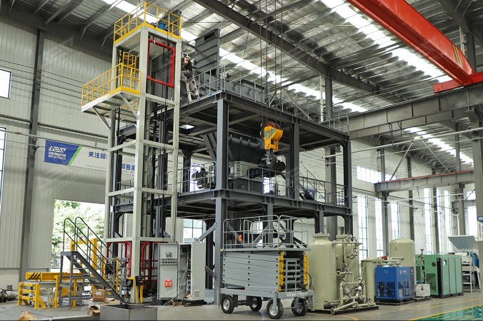 Sistem Penghancuran Cat Bucket Tertutup di Meksiko