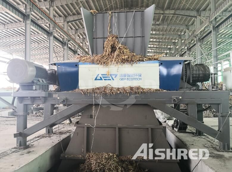 Biomass Shredder in Power Plant