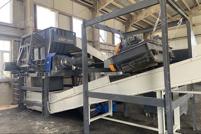 Penghapusan Besi dalam Proses untuk Garis Pembuangan Limbah Besar di Cina Angin Sifter